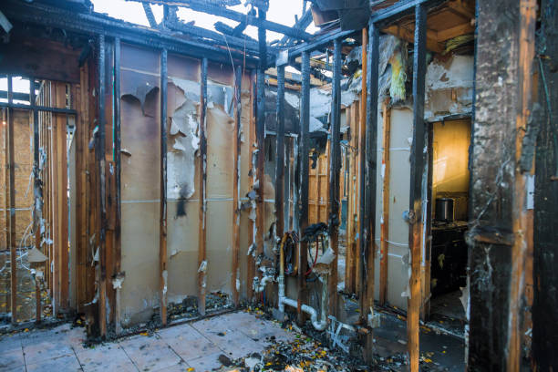 Professional Soot Cleanup technician working in Warren, IL